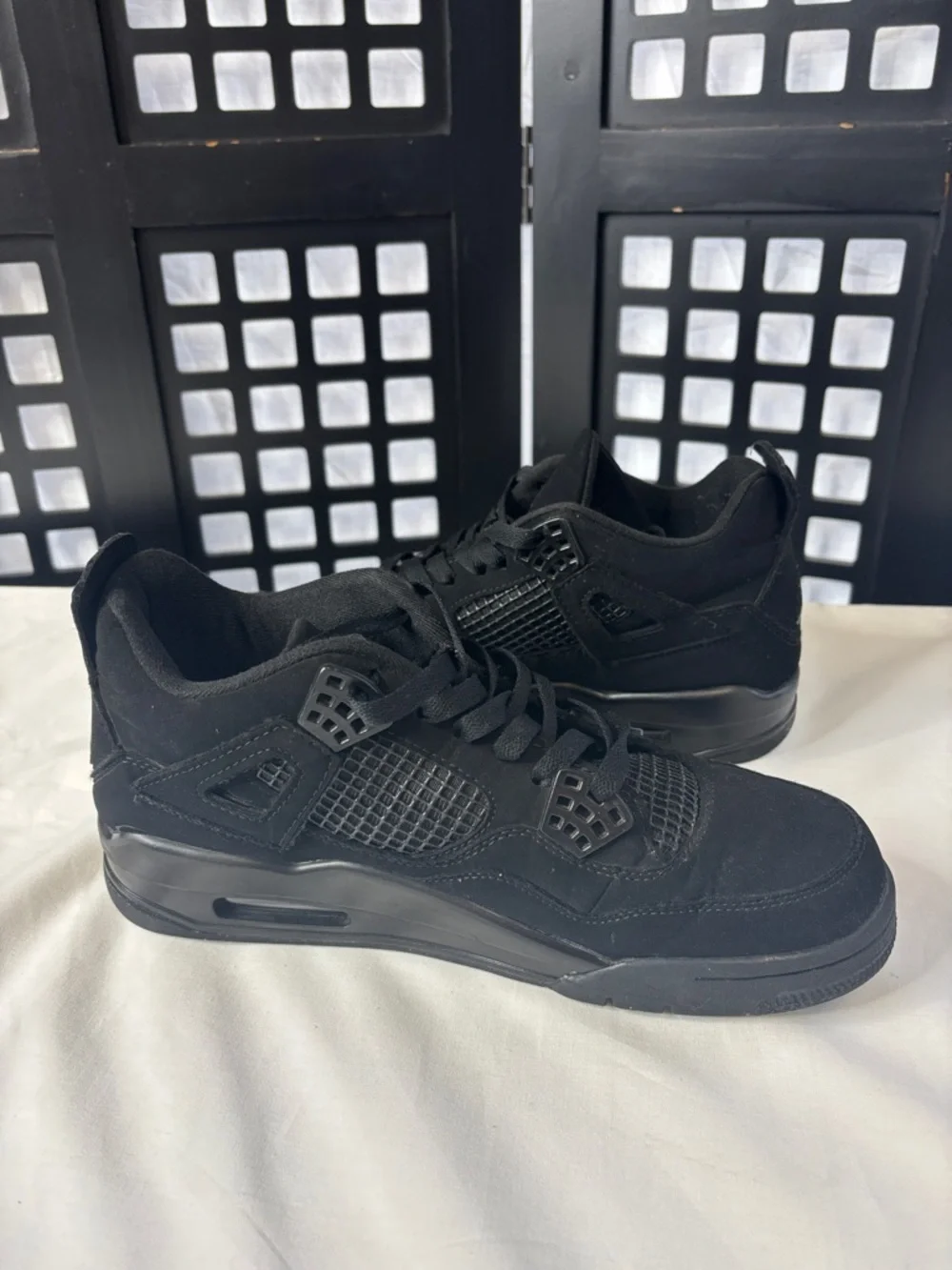 🖤 Nike Air Jordan Retro Black Cat Men's 8.5 405452-010 All Black Sneakers 🖤 - Picture 8 of 12